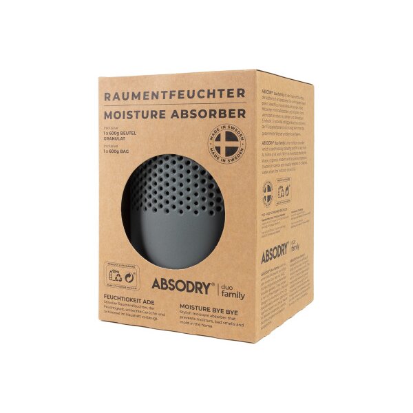ABSODRY D&eacute;shumidificateur Duo Family 456.85959100 gris