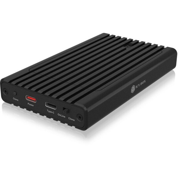ICY BOX Gehäuse mit Klonfunktion für IB-2817MCL-C31 M.2 NVMe SSDs, USB-C 3.2 G2