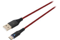 EGOGEAR Charging Cable Type-C 3m SCH10-NS-RD braided,...