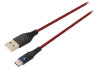 EGOGEAR Charging Cable Type-C 3m SCH10-NS-RD braided, NSW, Red.Black