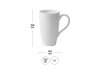 I AM CREATIVE Mug en porcelaine 350ml MAA5000.124 blanc 8x13.5 cm