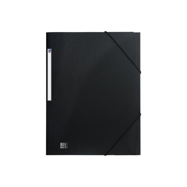 OXFORD Gummibandmappe Urban 24x32cm 400104347 schwarz, 150 Blatt