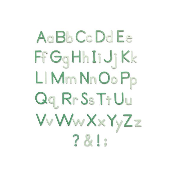 SIZZIX Stanzformen Alpha-numerisch 665335 92 Teile