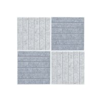 ZELLER Pinboard set, 4 pcs. 30x30 cm 11579 gris...