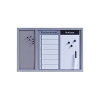 ZELLER Tableau combiné 3in1 60x40 cm 11553 gris