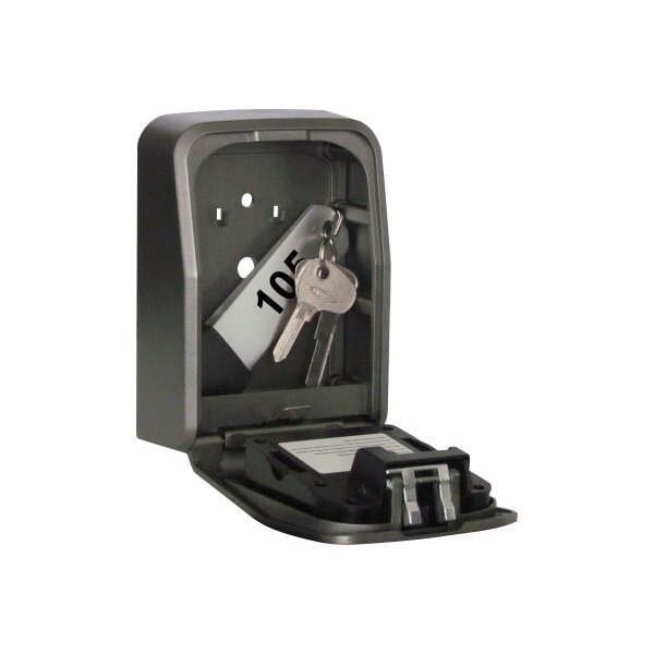 RIEFFEL SWITZERLAND Dépôt de clé 10.5x14.5x55cm A15797 avec serrure électronique gris