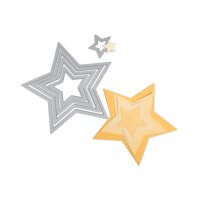 SIZZIX Stanzformen Sterne 657567 5er Set