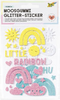 folia Sticker pailleté en caoutchouc mousse Rainbow