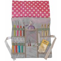 KLEIBER Häkelnadel-Tasche "Punkte", pink...