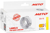 METO Etiketten für Preisauszeichner, 22 x 12 mm, orange
