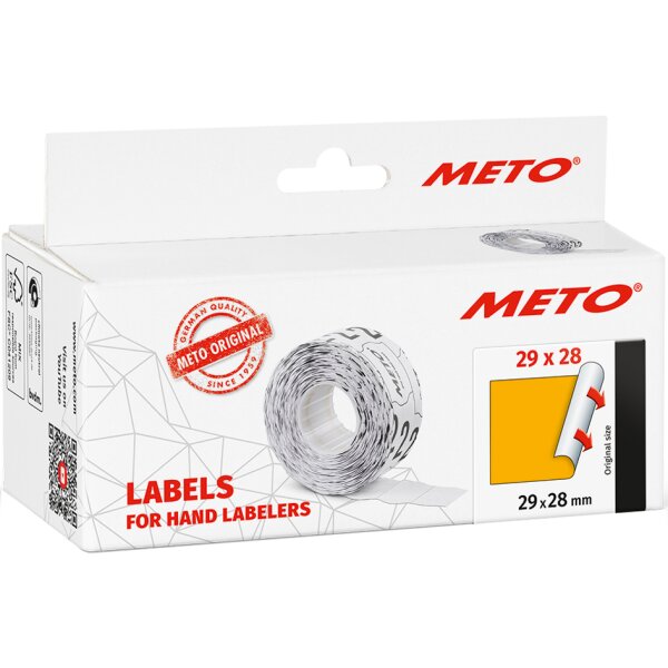 METO Etiketten für Preisauszeichner, 29 x 28 mm, weiss