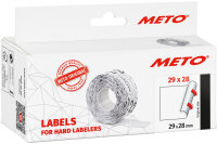 METO Etiketten für Preisauszeichner, 29 x 28 mm, weiss