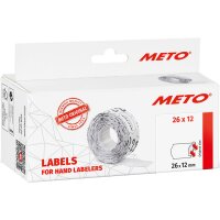 METO Etiketten für Preisauszeichner, 32 x 19 mm, weiss