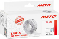 METO Etiketten für Preisauszeichner, 26 x 12 mm, weiss