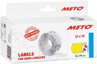 METO Etiketten für Preisauszeichner, 32 x 19 mm, gelb
