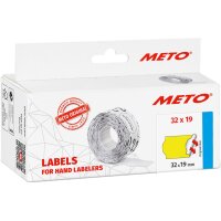 METO Etiketten für Preisauszeichner, 32 x 19 mm, gelb