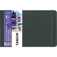 CANSON Carnet à croquis GRADUATE Mixed Media, noir