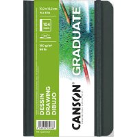 CANSON Carnet à croquis GRADUATE DRAWING, 140 x 216 mm, noir