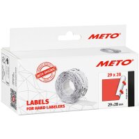 METO Etiketten für Preisauszeichner, 29 x 28 mm, rot