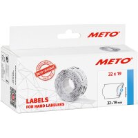 METO Étiquette pour étiqueteuse, 22 x 16 mm, blanc