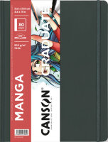 CANSON Skizzenbuch GRADUATE Manga, 216 x 279 mm, schwarz
