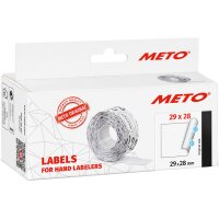 METO Etiketten für Preisauszeichner, 29 x 28 mm, weiss
