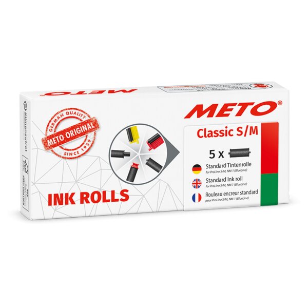 METO Tintenrolle für Preisauszeichner Classic L XL, schwarz