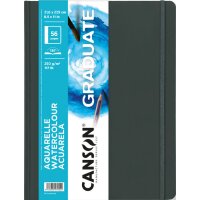 CANSON Carnet à croquis GRADUATE Aquarelle, noir