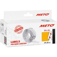 METO Etiketten für Preisauszeichner, 29 x 28 mm, orange