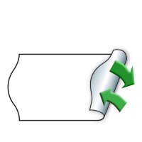 METO Étiquette pour étiqueteuse de prix, 26 x 16 mm, blanc