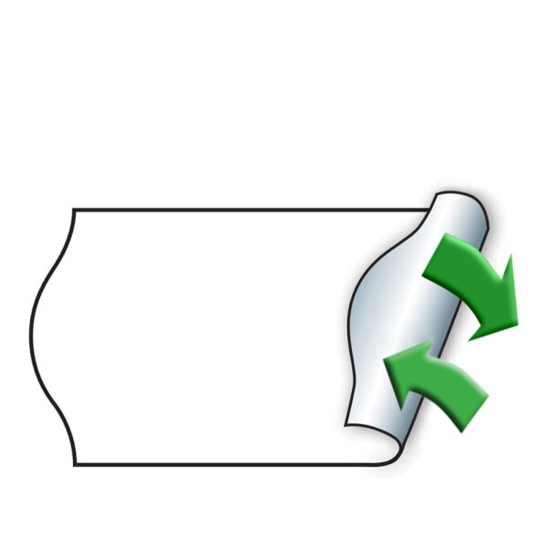 METO Etiketten für Preisauszeichner, 22 x 12 mm, weiss