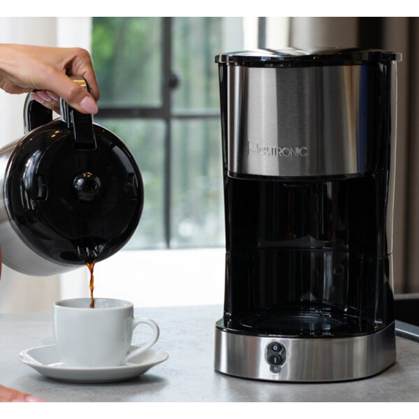 CLATRONIC Thermo-Kaffeemaschine KA 3805, silber schwarz