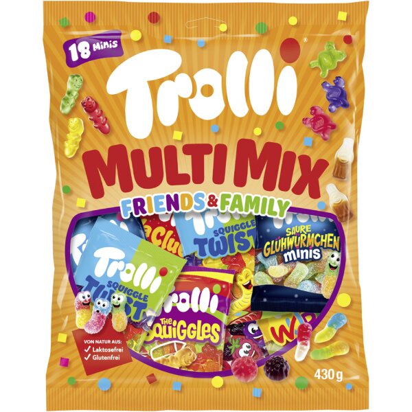 Trolli Fruchtgummi MULTI MIX FRIENDS & FAMILY, 430 g