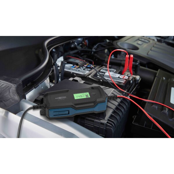 ANSMANN Chargeur de batterie BC, 6-12V/4A, noir/bleu