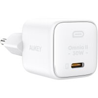 AUKEY Minima 30W GaN USB-C PA-B1L WH Wall Charger, White