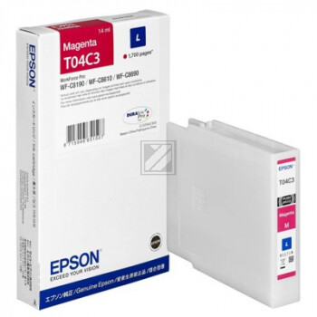 EPSON Tintenpatrone L magenta T04C34N WF-C81xx WF-C86xx 1700 Seiten