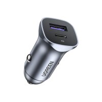 UGREEN Fast Car Charger 30W 40858 USB-C PD+USB-A QC