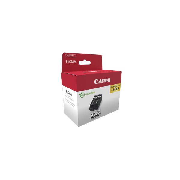 CANON Twin Pack Tinte 2x19ml schwarz PGI-525PACK PIXMA iP 4850 2 Stück
