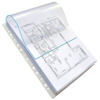 Oxford Pochettes perforées à soufflet, A4,...