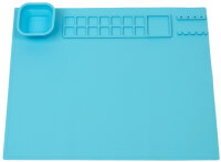 WEDO Malmatte aus Silikon, (B)400 x (T)500 mm, hellblau