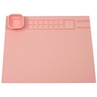 WEDO Tapis de peinture en silicone, rose