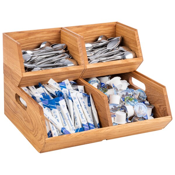 APS Boîte à buffet MODULO, 2 compartiments, chêne naturel