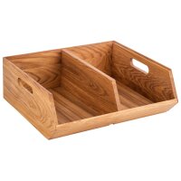 APS Buffetbox MODULO, 2 Fächer, 350 x 310 x 125 mm, eiche