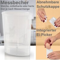 PROFI COOK Eierkocher PC-EK 1275, schwarz silber, 400 Watt