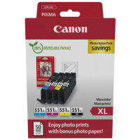 CANON Photo Value Pack XL BKCMY CLI-551BKCMY PIXMA iP7250...