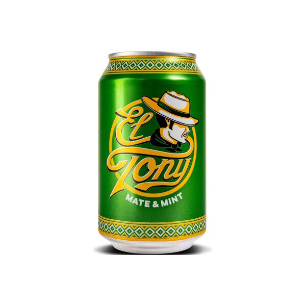 EL TONY Mate &amp; Minze Alu 5480 33 cl, 24 pcs.
