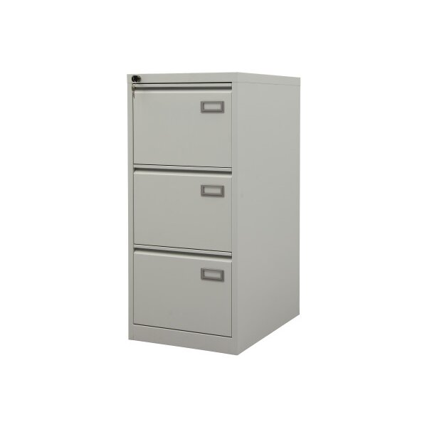EDGY Armoire &agrave; portes battantes 3443/0101 3 tiroirs &eacute;troits, gris