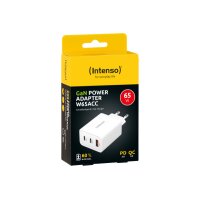 INTENSO Power Charger 65W GaN white 7806512 2 x USB-C 1 x...