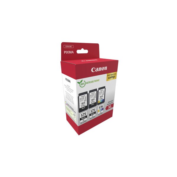 CANON Multipack Tinte XL BKCMY PGCL575/6 Pixma TR4750i 2xBKXL & 1xCMYXL