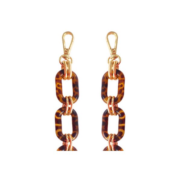ZANAÉ Phone Wristlace Golden Stone 17448 Leopard & Gold animal print
